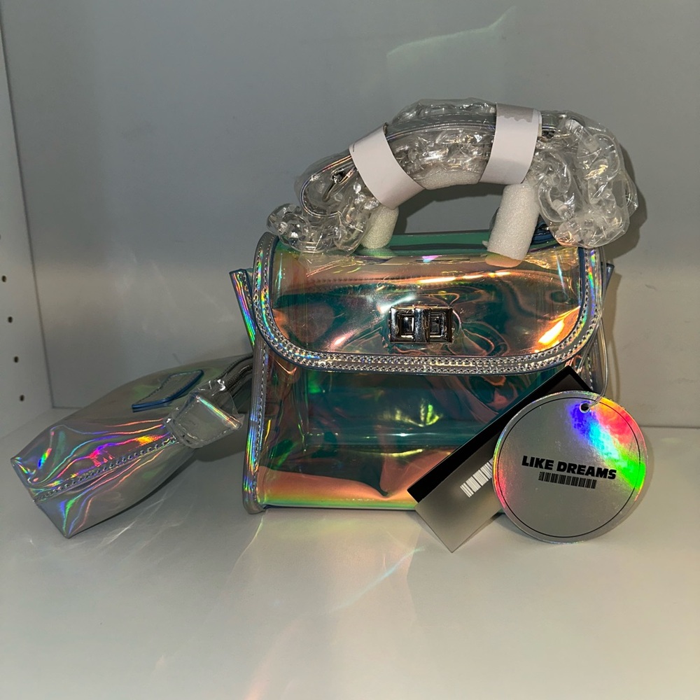 Holographic Kelly Bag | Top Handle Convertible